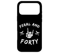Feral and Forty Rock Hand Turning Forty birthday Case for iPhone 17 Pro Max