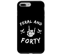 Feral and Forty Rock Hand Turning Forty birthday Case for iPhone 7 Plus/8 Plus