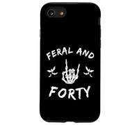 Feral and Forty Rock Hand Turning Forty birthday Case for iPhone SE (2020) / 7/8