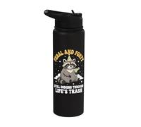 Feral and Forty Still Digging Through Life's Trash Stainless Steel Insulated Water Bottle