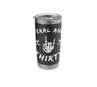 Feral and Thirty 30th Birthday Rock on Hand Bats Stainless Steel Insulated Tumbler