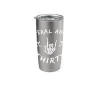 Feral and Thirty 30th Birthday Rock on Hand Bats Stainless Steel Insulated Tumbler