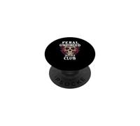 Feral and Unhinged Moms Club Skull Funny Mom PopSockets Adhesive PopGrip