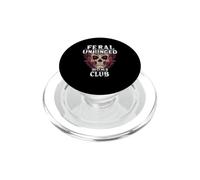 Feral and Unhinged Moms Club Skull Funny Mom PopSockets PopGrip for MagSafe
