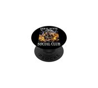 Feral Aunts Social Club Cat Bootleg PopSockets Adhesive PopGrip