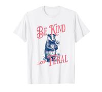 Feral Badger Daisy Woodcut Rustic Nature Lover Boho Women T-Shirt