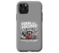 Feral but Focused Raccoon Funny Back to School Boys Teachers Case for iPhone 11 Pro