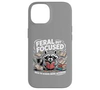 Feral but Focused Raccoon Funny Back to School Boys Teachers Case for iPhone 14
