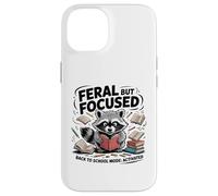 Feral but Focused Raccoon Funny Back to School Boys Teachers Case for iPhone 14
