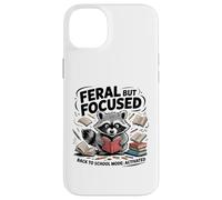 Feral but Focused Raccoon Funny Back to School Boys Teachers Case for iPhone 14 Plus