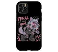 Feral But Make It Femme Goth Wolf Pastel Punk Style Case for iPhone 11 Pro
