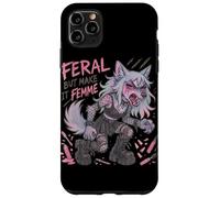Feral But Make It Femme Goth Wolf Pastel Punk Style Case for iPhone 11 Pro Max