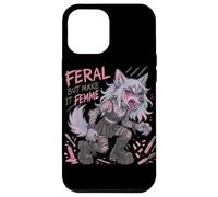 Feral But Make It Femme Goth Wolf Pastel Punk Style Case for iPhone 12 Pro Max