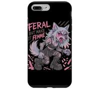 Feral But Make It Femme Goth Wolf Pastel Punk Style Case for iPhone 7 Plus/8 Plus