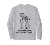 Feral Cat It is Garbage Can Not Garbage Cannot Funny Vintage Long Sleeve T-Shirt
