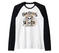 Feral Child Skull Cap Rock Hand Grunge Art Raglan Baseball Tee
