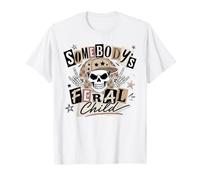 Feral Child Skull Cap Rock Hand Grunge Art T-Shirt