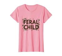 Feral Child: Wilderness Spirit for Nature Lovers T-Shirt, Women, Pink, 3XL