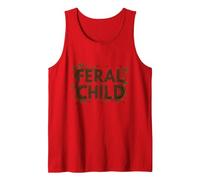 Feral Child: Wilderness Spirit for Nature Lovers Tank Top, Men, Red, S