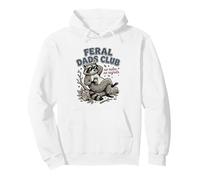 Feral Dads Club Raccoon Funny no rules no regrets Pullover Hoodie
