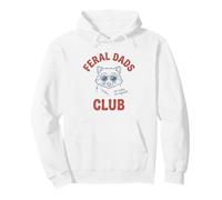 Feral Dads Club Raccoon Sunglasses No Rules No Regrets Pullover Hoodie