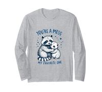 Feral Design Love Couple Possum Opossum Raccoon Long Sleeve T-Shirt