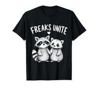 Feral Design Love Couple Possum Opossum Raccoon T-Shirt