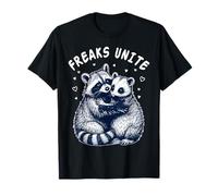 Feral Design Love Couple Possum Opossum Raccoon T-Shirt