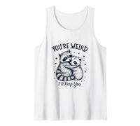 Feral Design Love Couple Possum Opossum Raccoon Tank Top