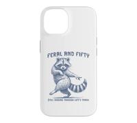 Feral & Fifty Raccoon 50th Birthday Case for iPhone 14