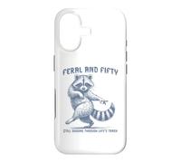 Feral & Fifty Raccoon 50th Birthday Case for iPhone 17