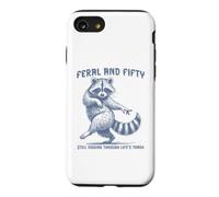 Feral & Fifty Raccoon 50th Birthday Case for iPhone SE (2020) / 7/8