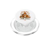 Feral for Fall Cute Woodland Squirrel Autumn Sweater Pumpkin PopSockets PopGrip for MagSafe