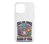 Feral Girl Summer Raised By Vibes Raccoon Yoga Case for iPhone 13 Pro Max