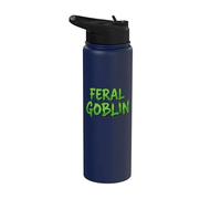 Feral Goblin Funny Wild Sarcastic Feral Children Boy Goblins Stainless Steel Insulated Water Bottle