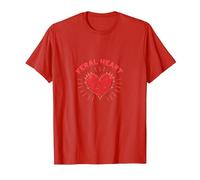 Feral Heart: Wild Love for Rebellious Romantics T-Shirt, Men, Red, M