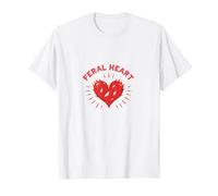 Feral Heart: Wild Love for Rebellious Romantics T-Shirt, Men, White, 4XL