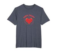 Feral Heart: Wild Love for Rebellious Romantics T-Shirt, Men's Big and Tall, Heather Blue, 2X Tall