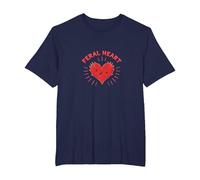 Feral Heart: Wild Love for Rebellious Romantics T-Shirt, Men's Big and Tall, Navy, 6X Tall
