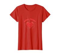 Feral Heart: Wild Love for Rebellious Romantics T-Shirt, Women, Red, XXL
