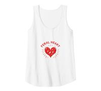 Feral Heart: Wild Love for Rebellious Romantics Tank Top, Women, White, L