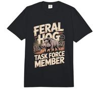 Feral Hog Task Force Member Hog Hunting Saying Comfort Colors Adult Heavyweight T-Shirt