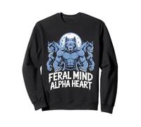 Feral Mind Alpha Heart Werewolf Moon Pack Sweatshirt