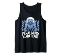Feral Mind Alpha Heart Werewolf Moon Pack Tank Top