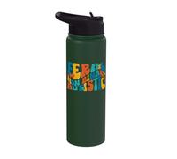 Feral Non Binary Autistic Genderqueer Queer Non Binary Stainless Steel Insulated Water Bottle