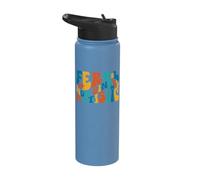 Feral Non Binary Autistic Genderqueer Queer Non Binary Stainless Steel Insulated Water Bottle