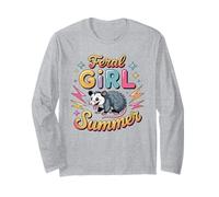 Feral Opossum Summer Attitude Design Long Sleeve T-Shirt