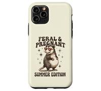 Feral Pregnant Girl Summer Funny Possum Mom Case for iPhone 11 Pro