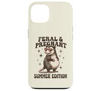 Feral Pregnant Girl Summer Funny Possum Mom Case for iPhone 13