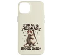 Feral Pregnant Girl Summer Funny Possum Mom Case for iPhone 14 Plus